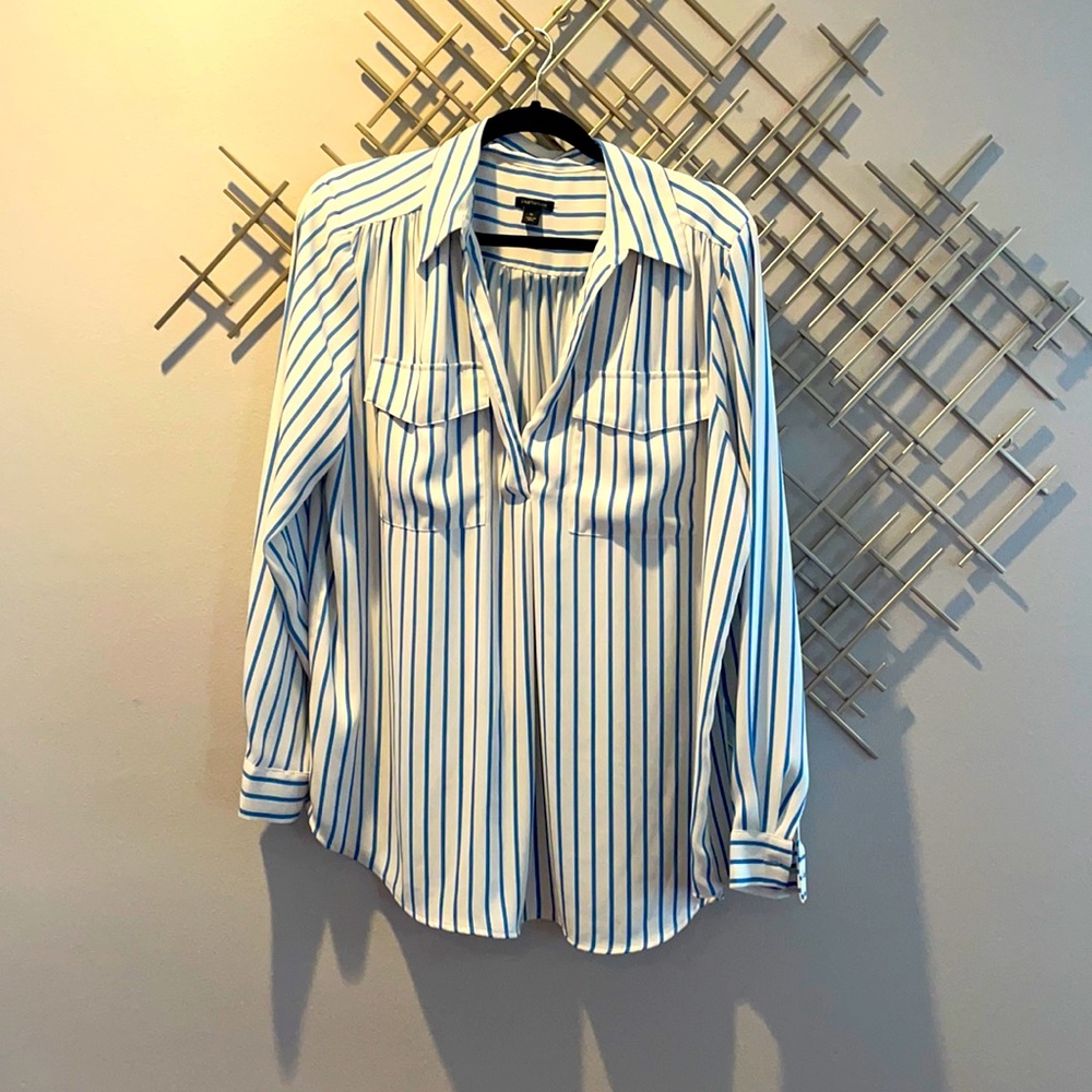 Ann Taylor Button Down Oversized Blouse